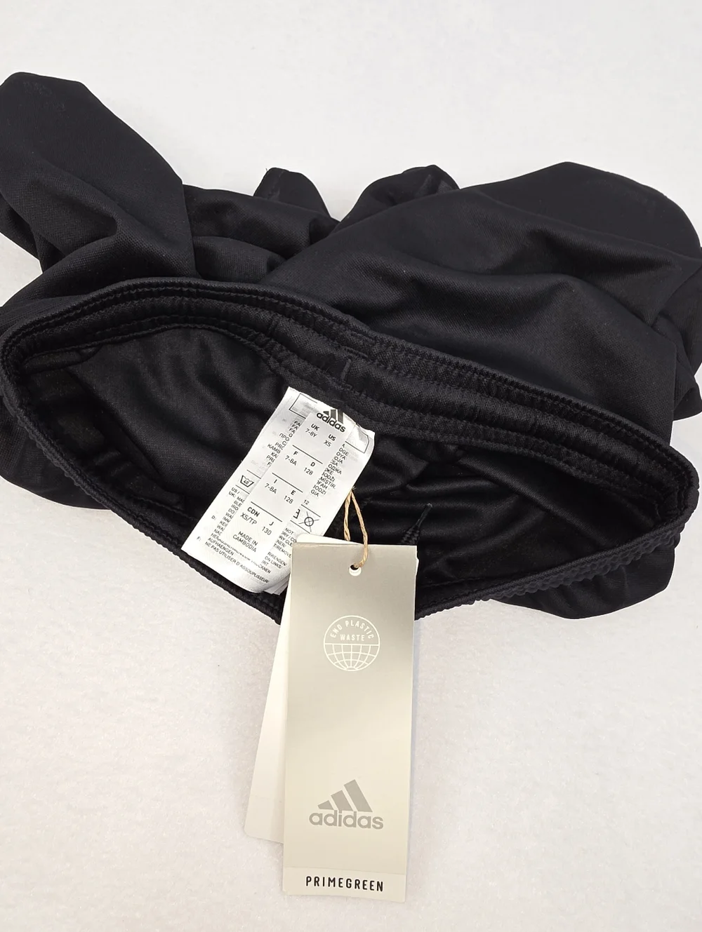 Adidas Boy's Black Athletic Training Shorts with Logo Size XS (7-8) NWT AH-1816